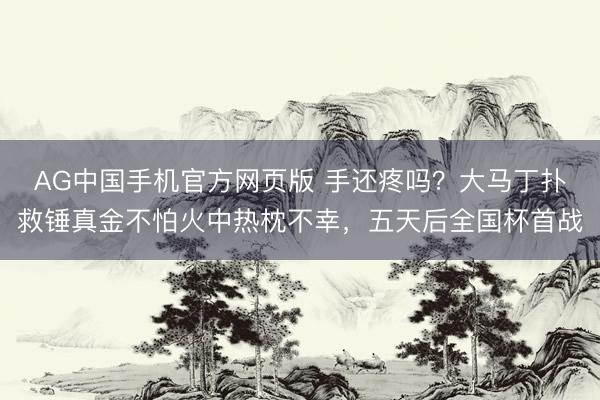 AG中国手机官方网页版 手还疼吗？大马丁扑救锤真金不怕火中热枕不幸，五天后全国杯首战