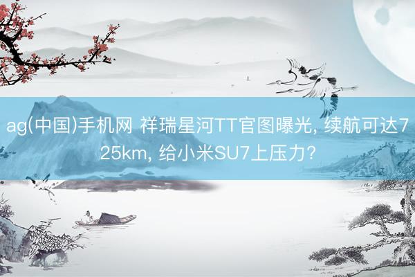 ag(中国)手机网 祥瑞星河TT官图曝光， 续航可达725km， 给小米SU7上压力?
